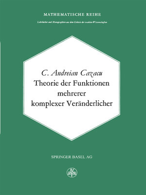 cover image of Theorie der Funktionen mehrerer komplexer Veränderlicher